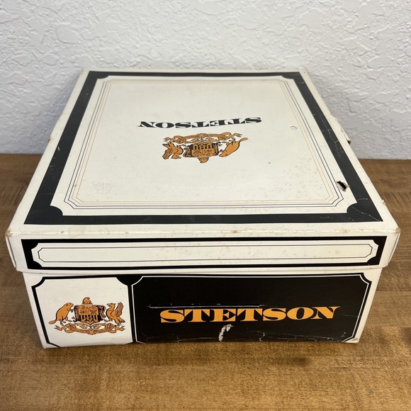 Vintage Stetson The Sovereign Brown Fedora Hat Size 6 7/8 W/ Box main image 5